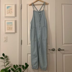 Zara denim overalls